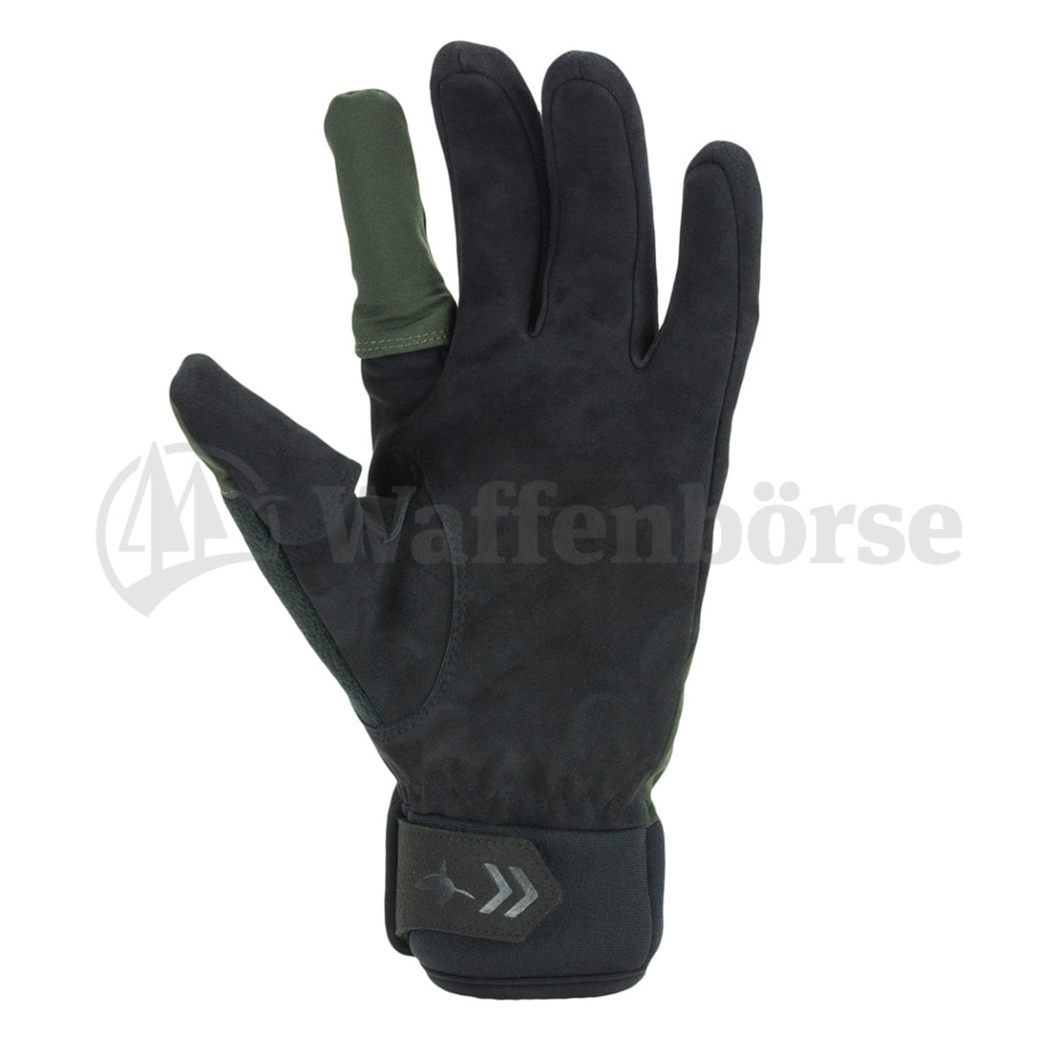 SEALSKINZ  oliv/black 100 % Waterproof Schlitzfinger XL