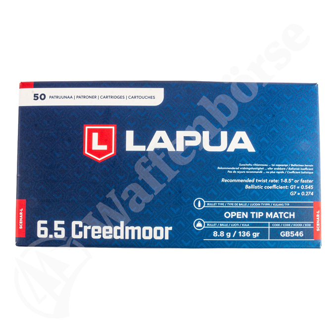 6.5 Creedmoor, Scenar-L 136gr