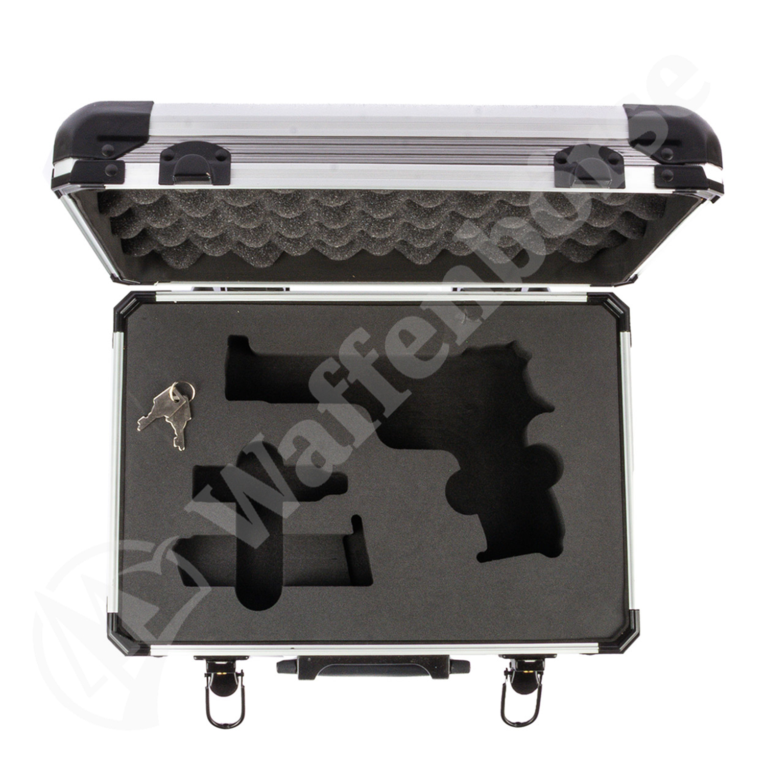 210 Alu-Koffer Schaumstoffeinlage 33x23x9 schwarz