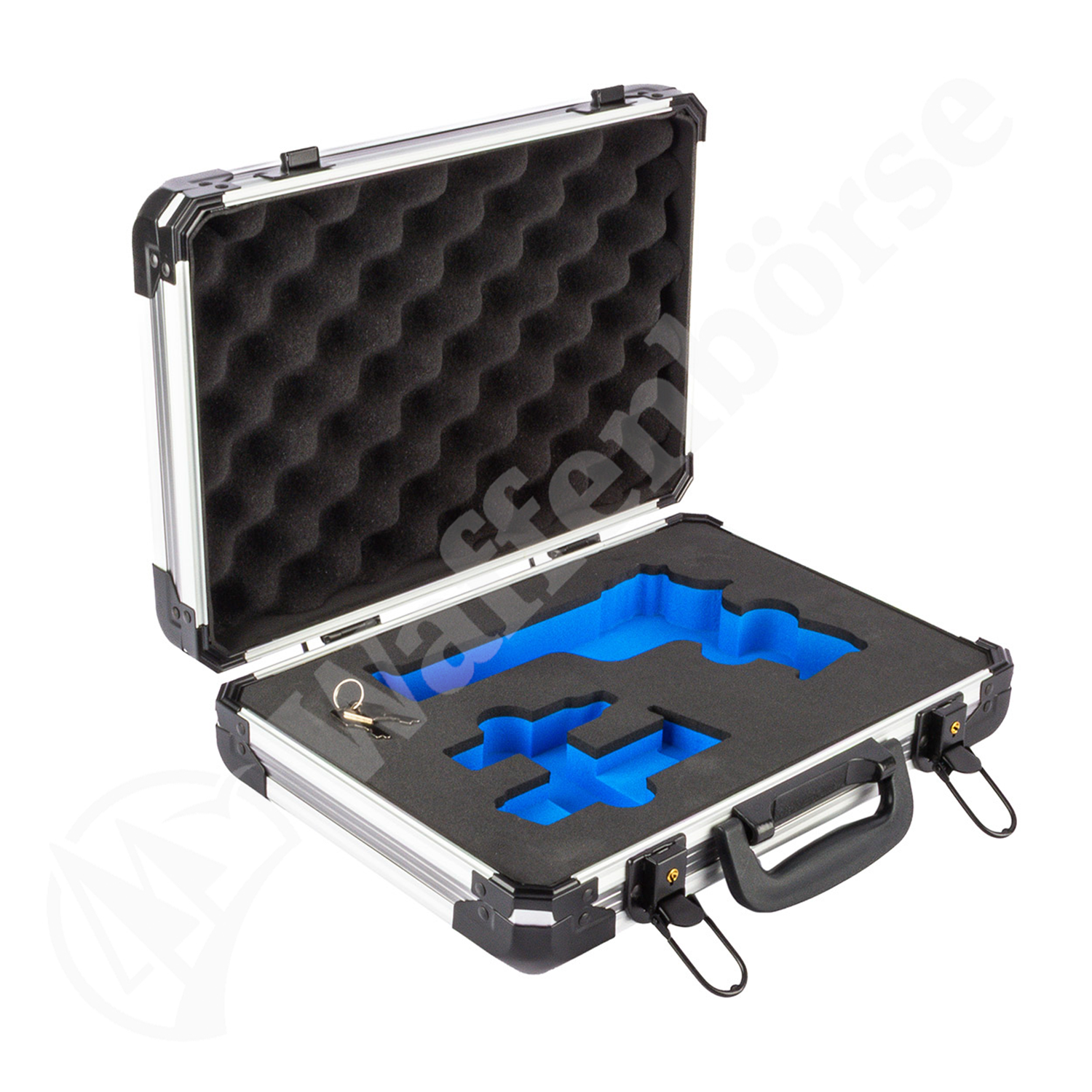 210 Alu-Koffer Schaumstoffeinlage 33x23x9 blau