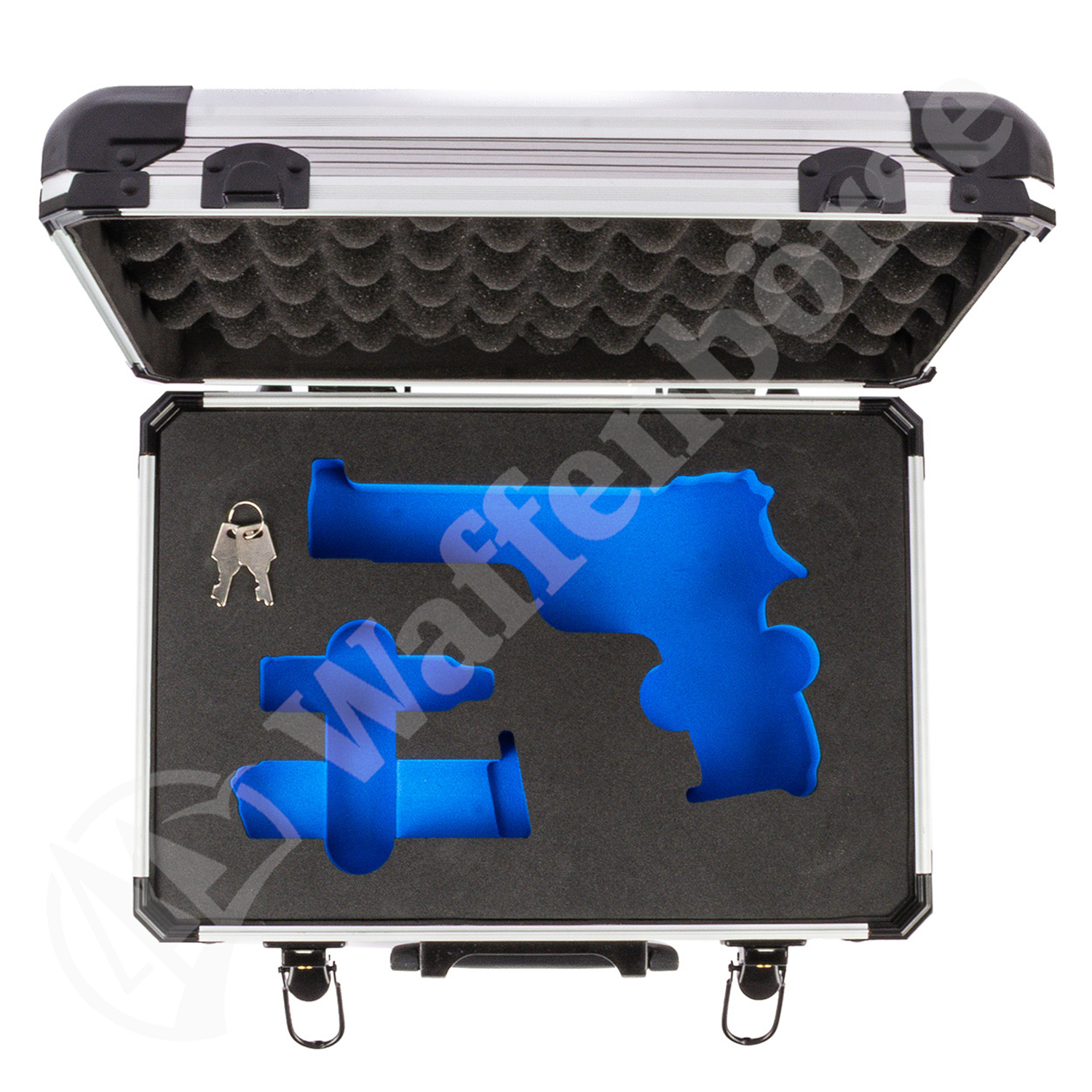 210 Alu-Koffer Schaumstoffeinlage 33x23x9 blau