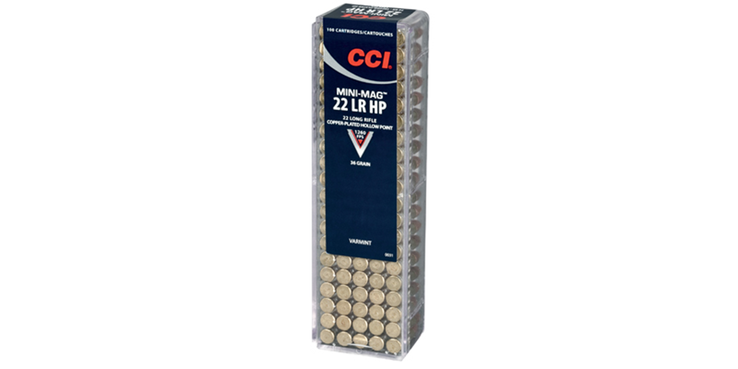CCI 22 LR HP Mini Mag Hollow Point 36grain
