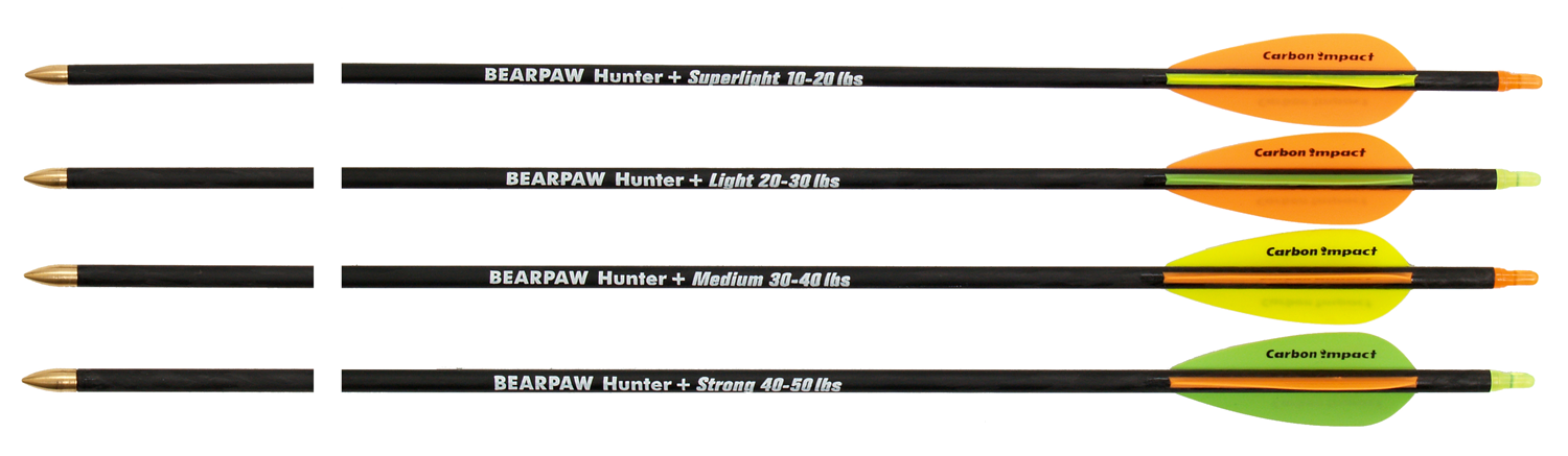 BEARPAW Carbonpfeil Penthalon Slim Line 500 strong Plastikfletches