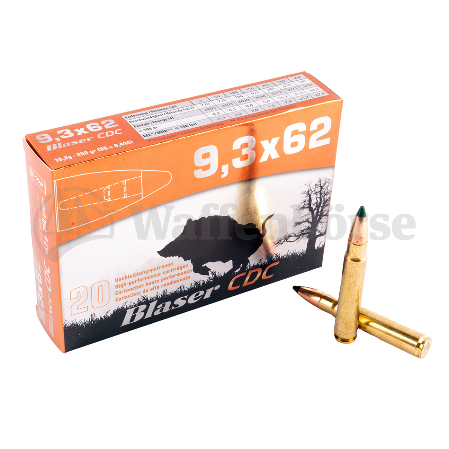 BLASER  9,3x62  CDC Bleifrei 16,2g