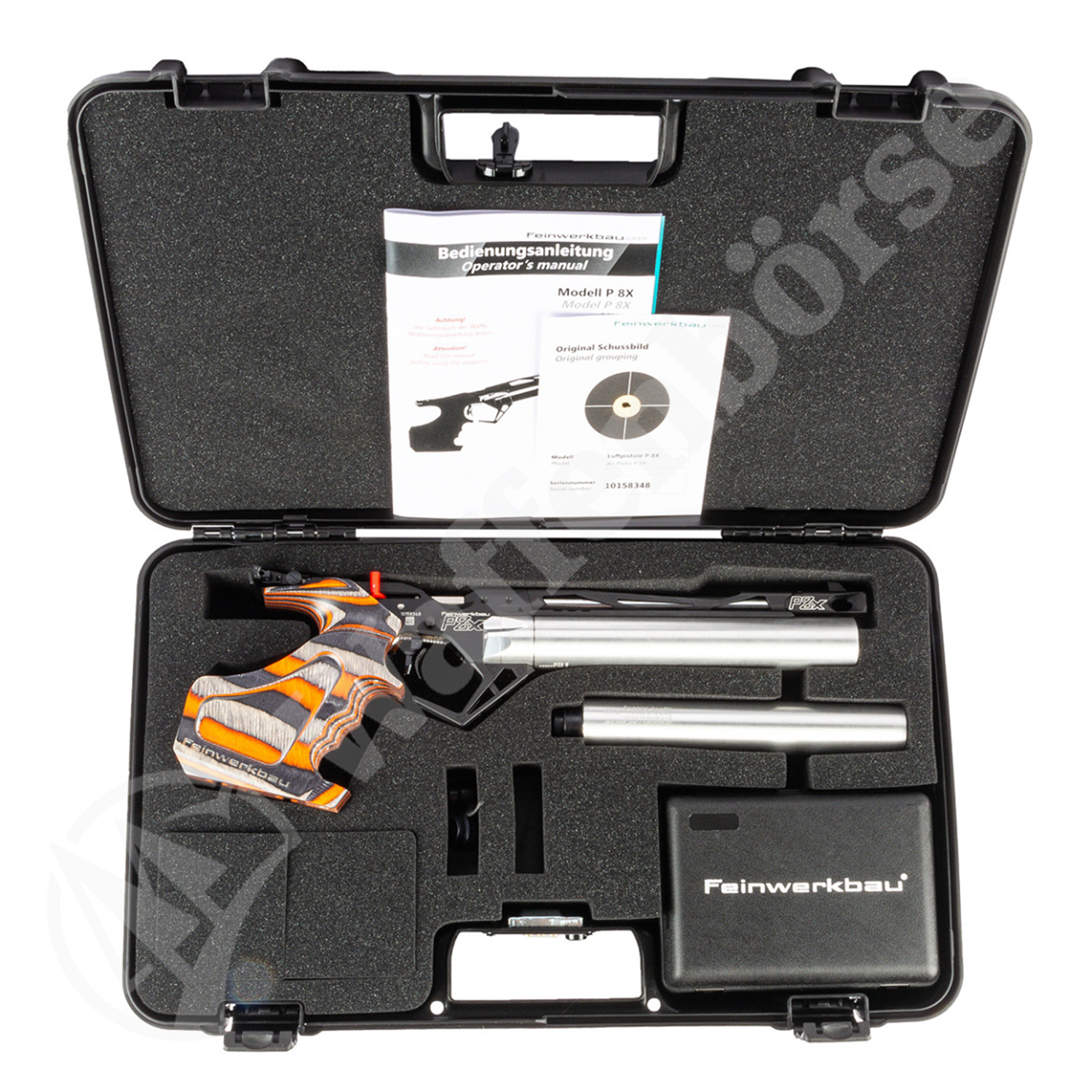 Feinwerkbau FWB  P8X  Pressluftpistole LINKS 4,5mm