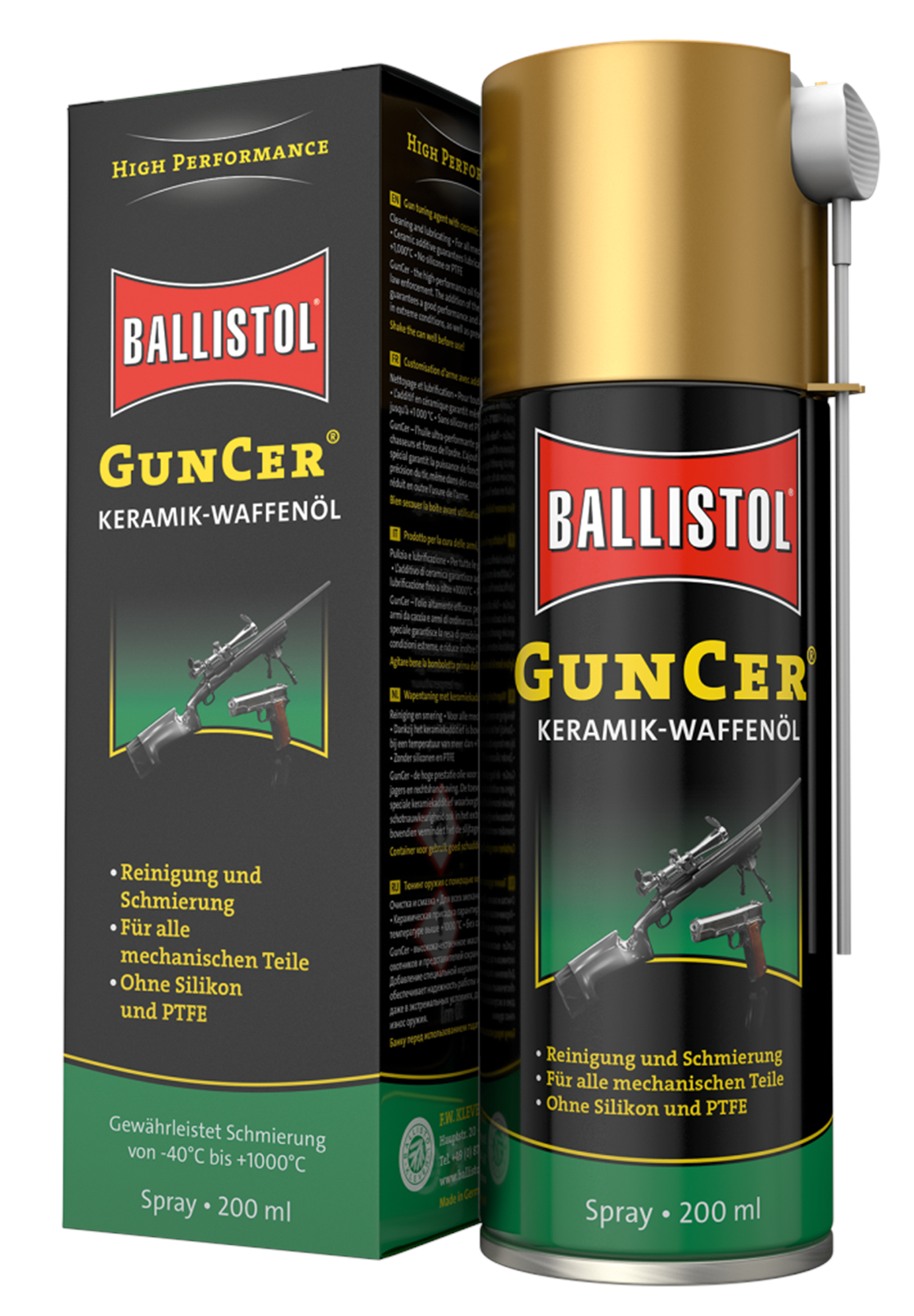 Ballistol Gun Cer Keramik Spray, ohne Silikon und PTFE