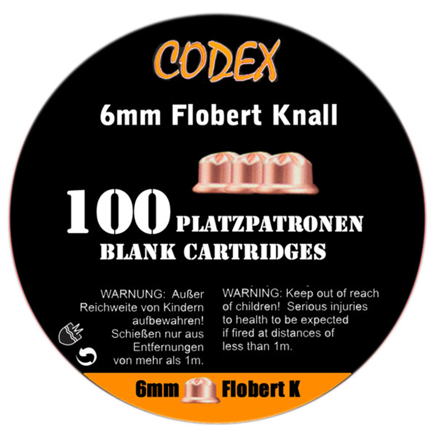 CODEX Flobert Platzpatronen 6mm