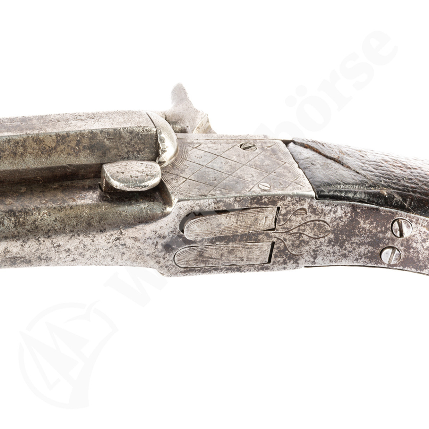 Belg  LE FAUCHEUX / Stiftzünder Pistole 14mm glatt Antik