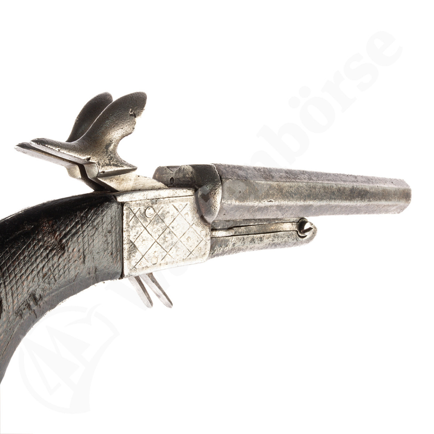 Belg  LE FAUCHEUX / Stiftzünder Pistole 14mm glatt Antik