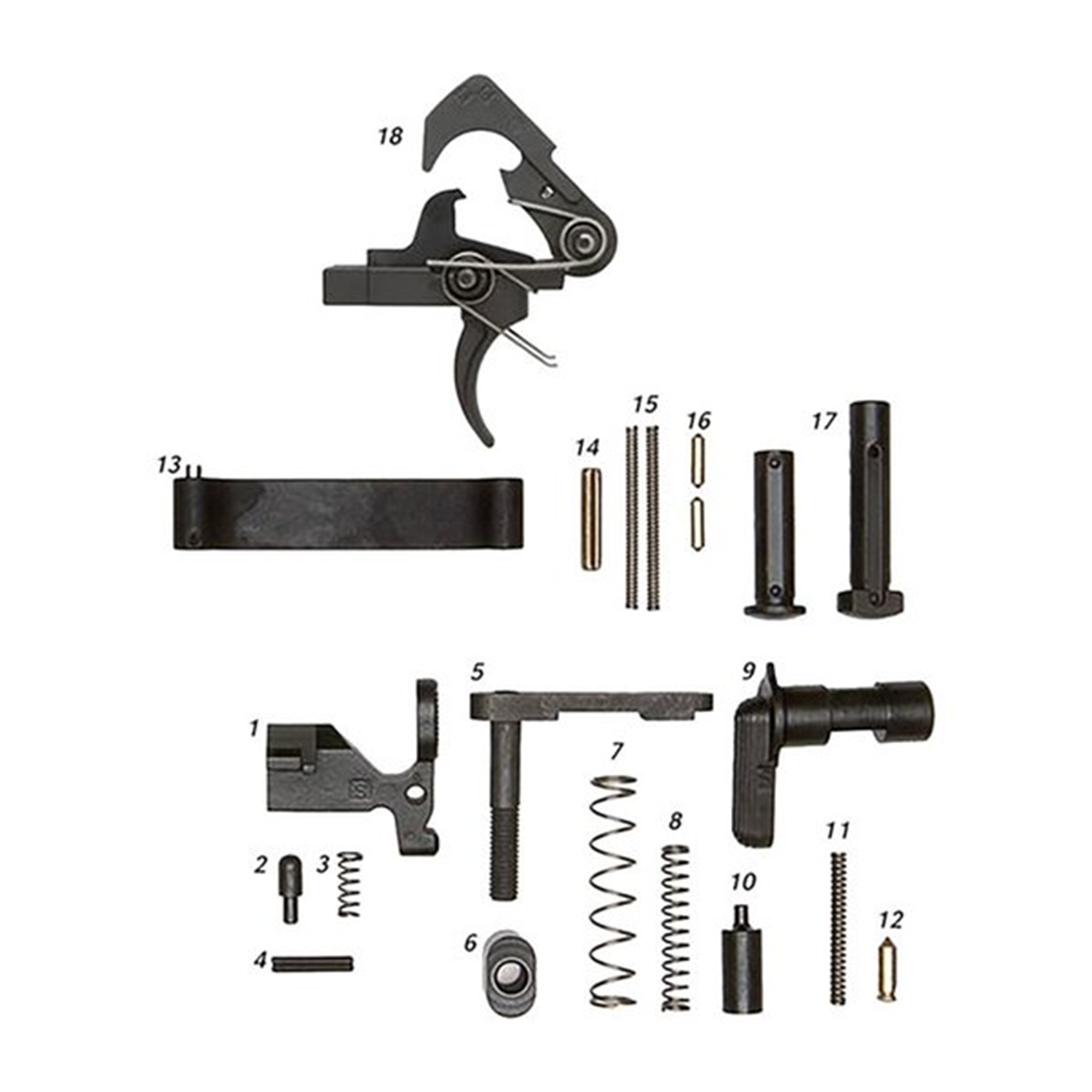 ALG Defense AR-15 Lower Parts Kit + QMS