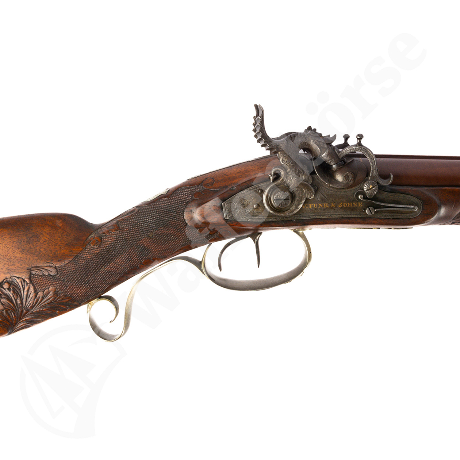 Suhl Hahn Doppelflinte Funk & Söhne Suhl 17mm