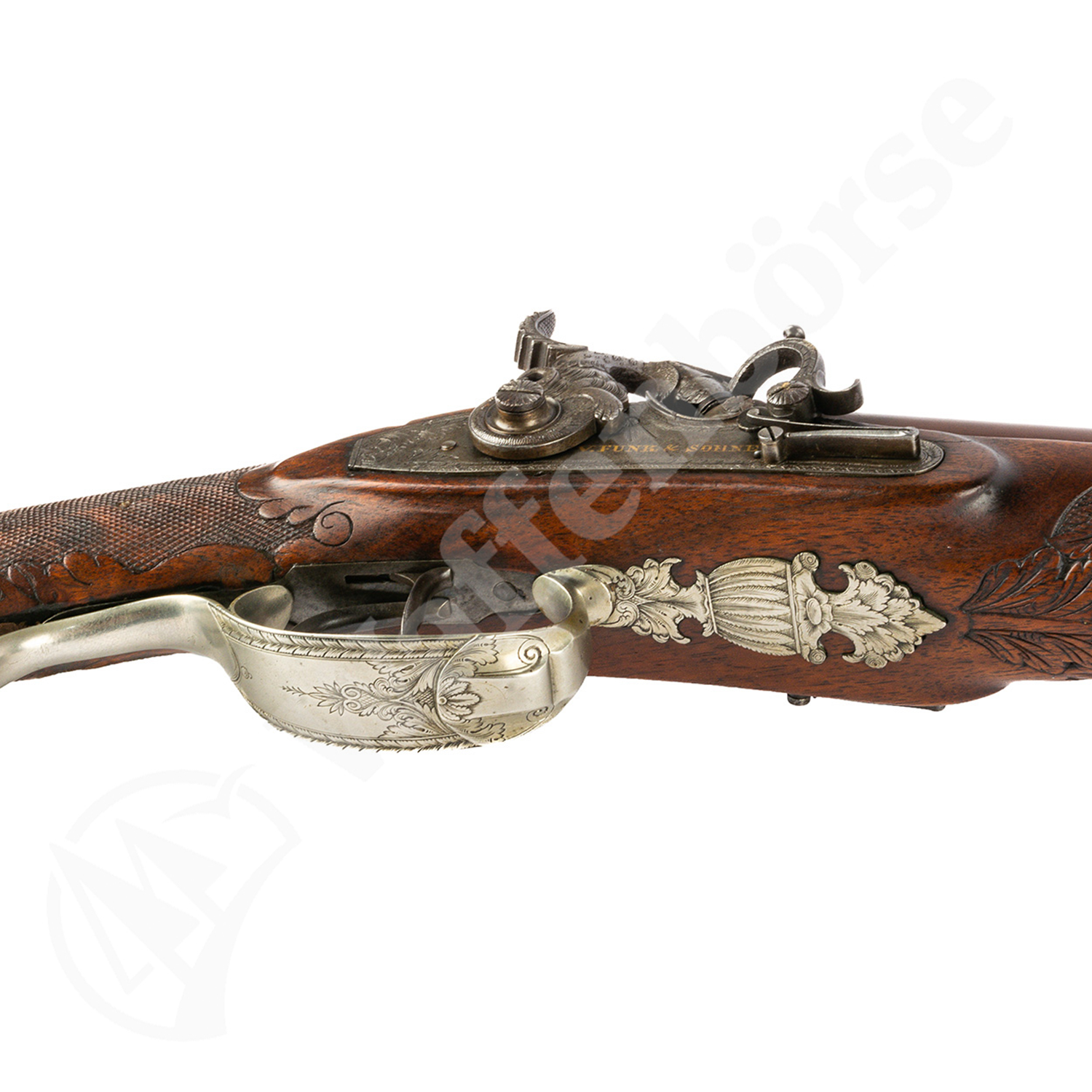 Suhl Hahn Doppelflinte Funk & Söhne Suhl 17mm