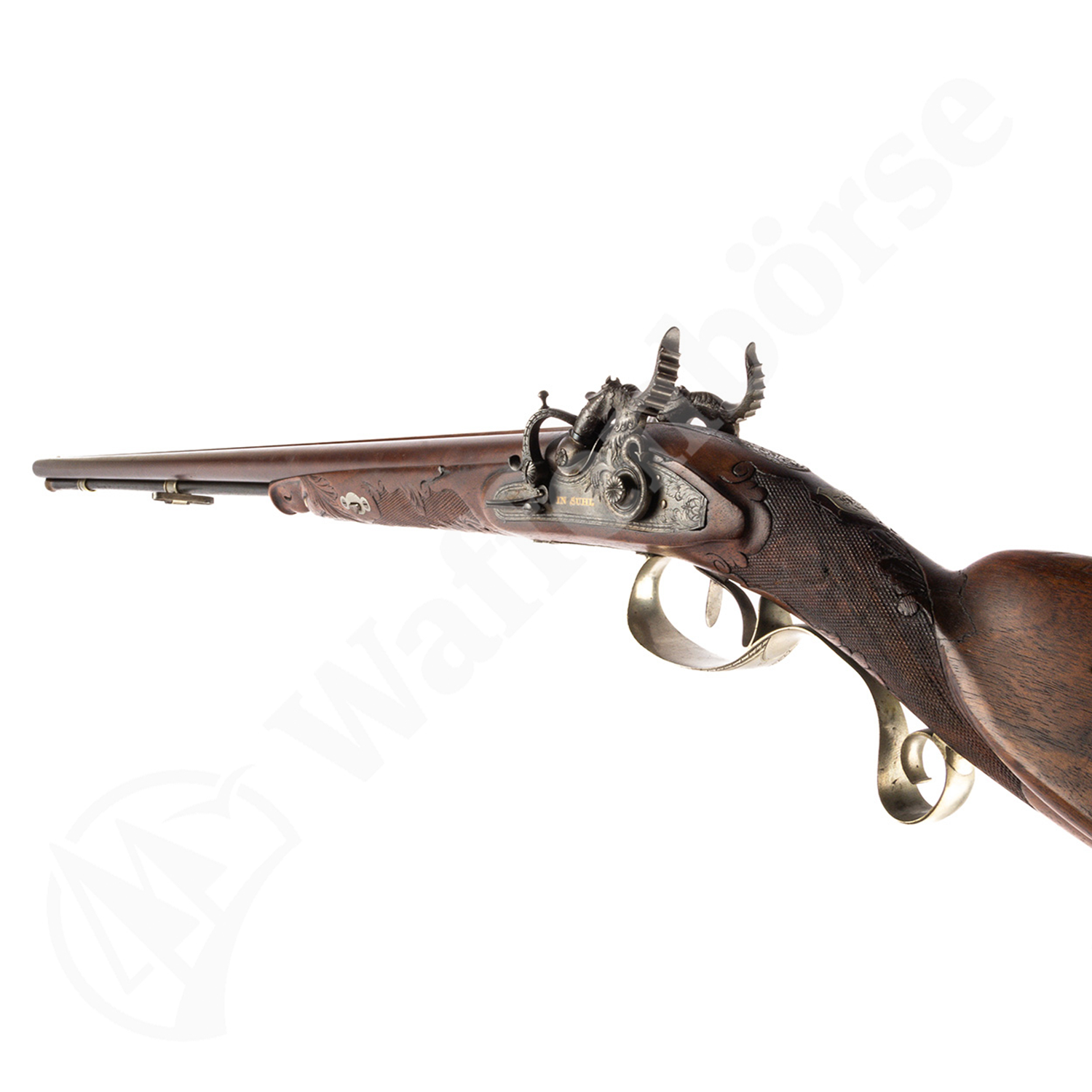 Suhl Hahn Doppelflinte Funk & Söhne Suhl 17mm