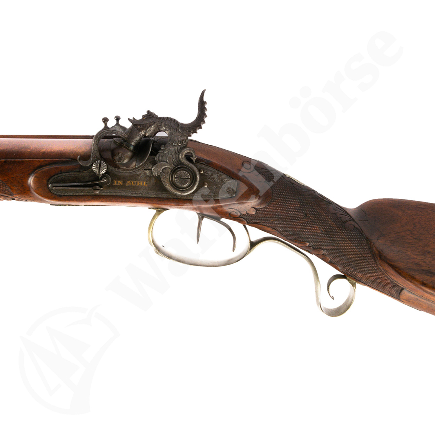 Suhl Hahn Doppelflinte Funk & Söhne Suhl 17mm