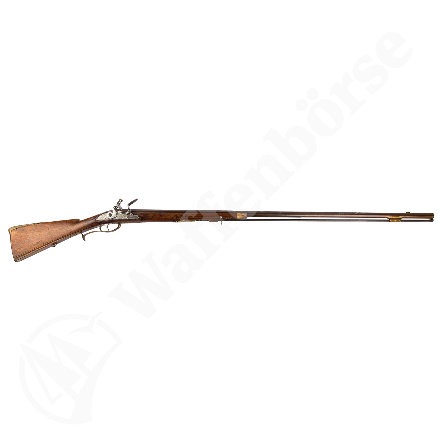 Steinschloss Rifle 18Jh. A.Gams Augsburg 17mm