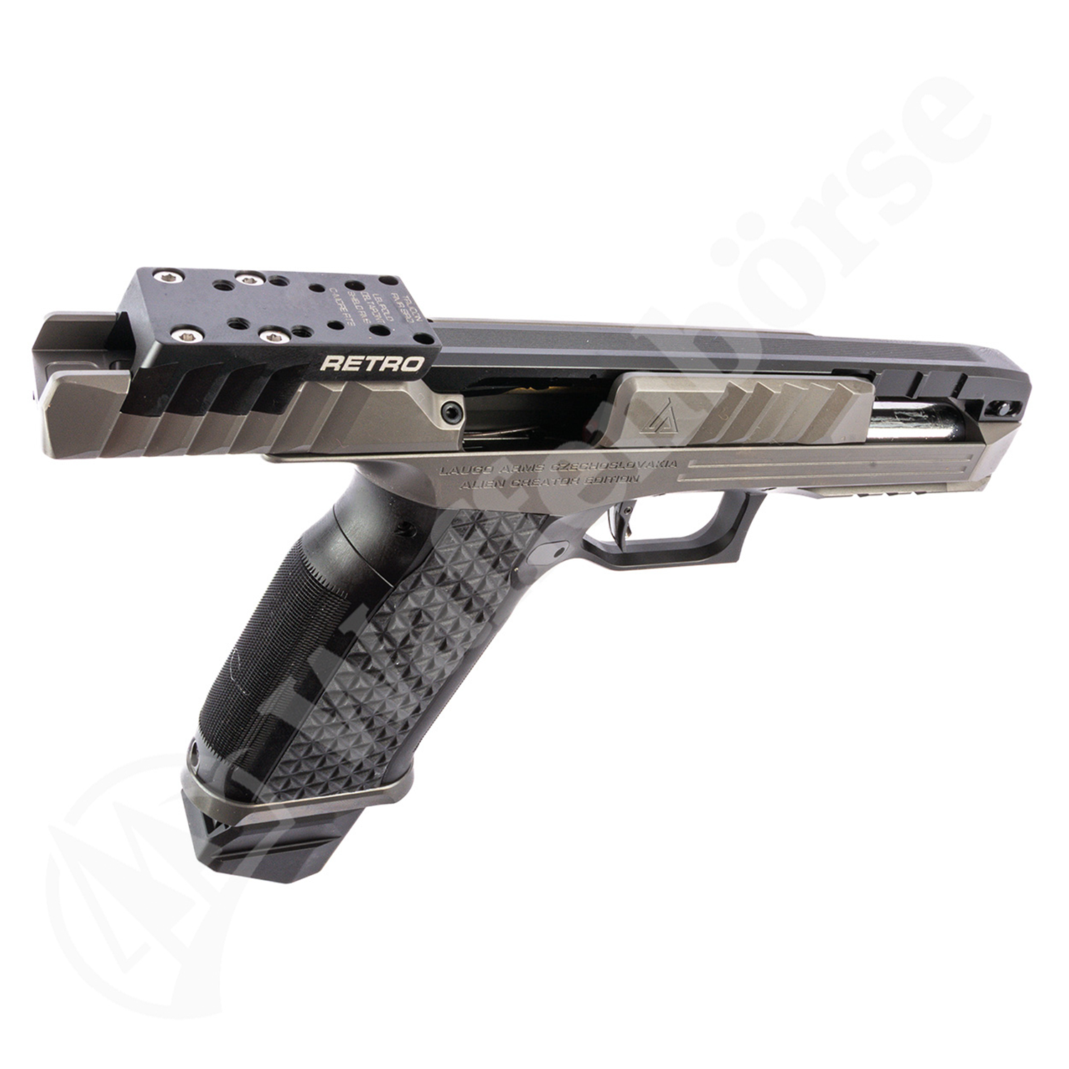 Laugo Arms Alien Creator Evolution Retro Kit Grau/Schwarz Pistole 9mm para
