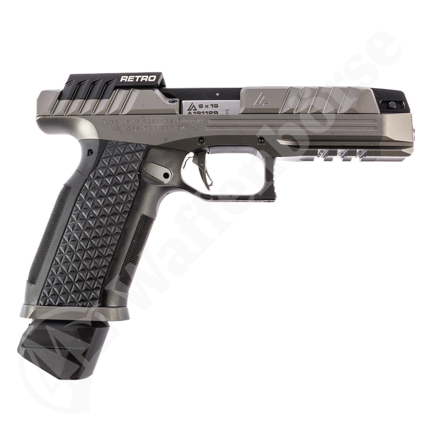 Laugo Arms Alien Creator Evolution Retro Kit Grau/Schwarz Pistole 9mm para