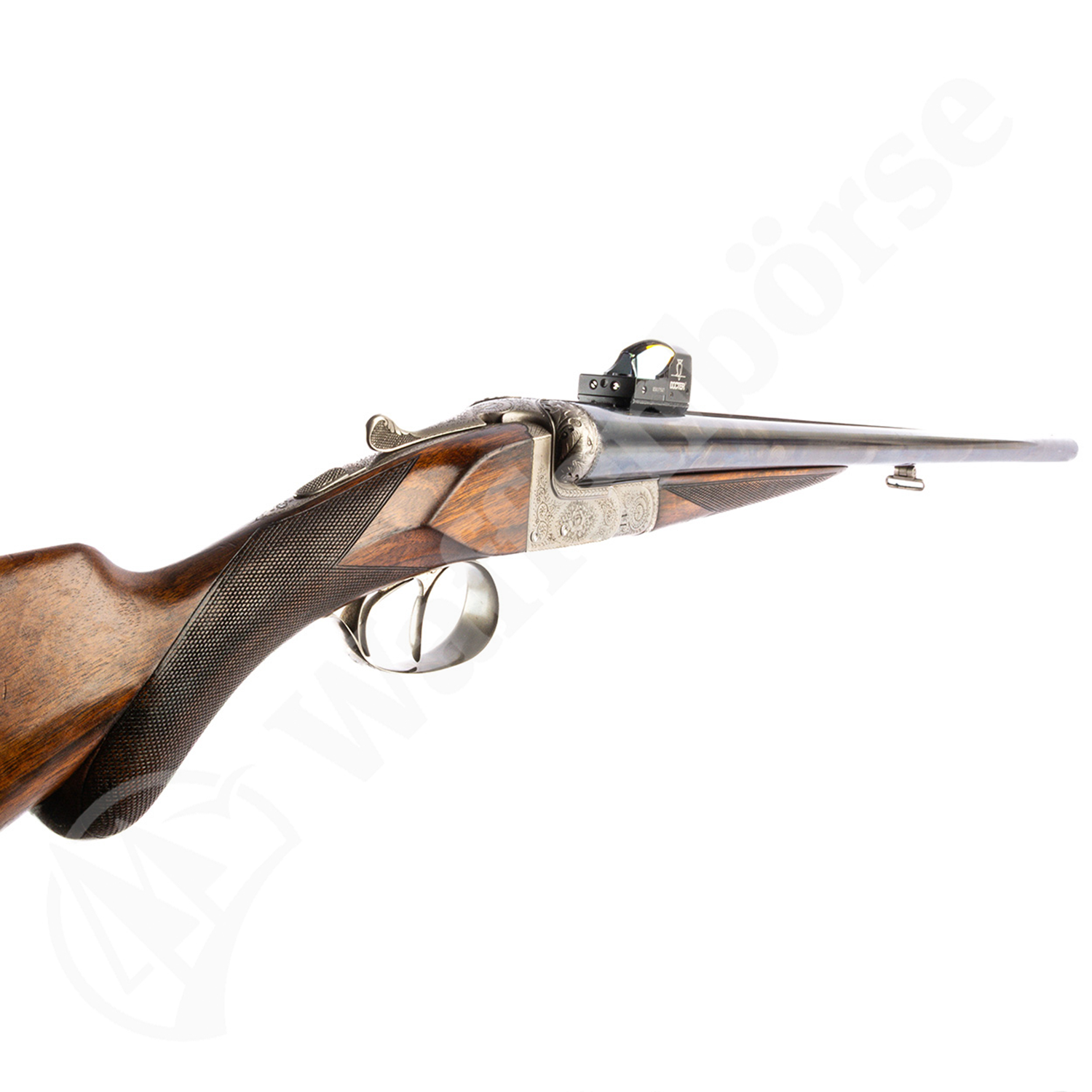 Belgische Doppelflinte mit Doctersight II 12/70