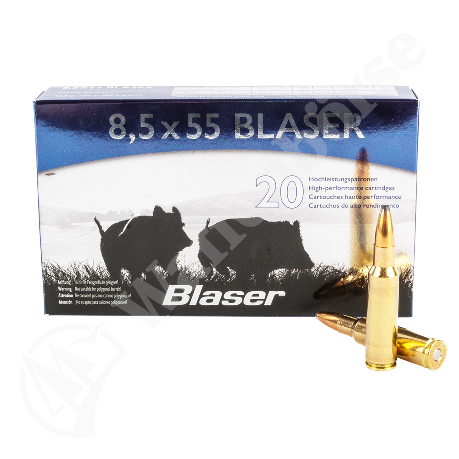 BLASER 8.5x55 Blaser Soft Point 13.6g