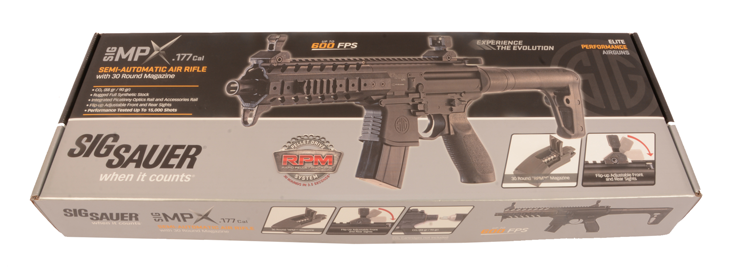 SIG SAUER AIRGUN  MPX- Black CO2 4,5mm Diabolo