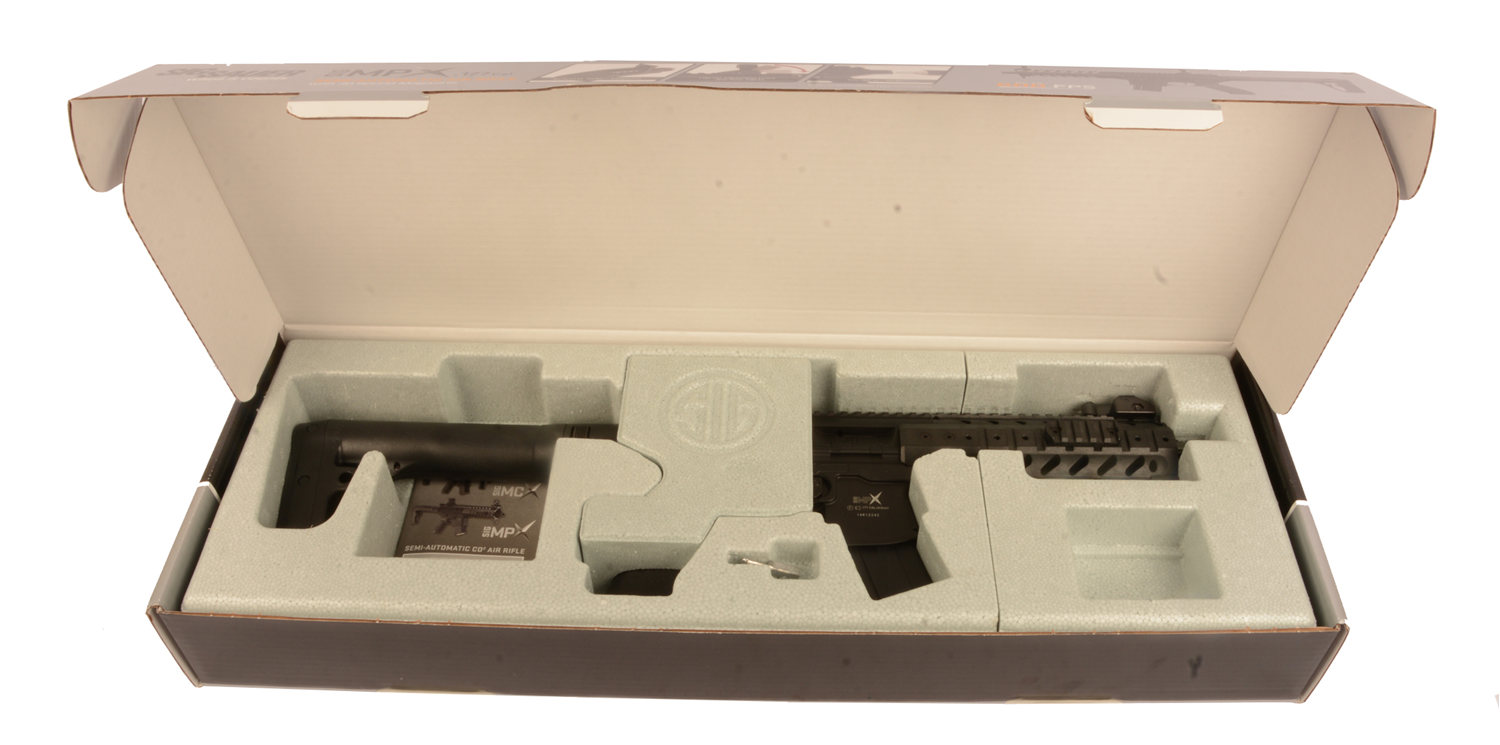 SIG SAUER AIRGUN  MPX- Black CO2 4,5mm Diabolo