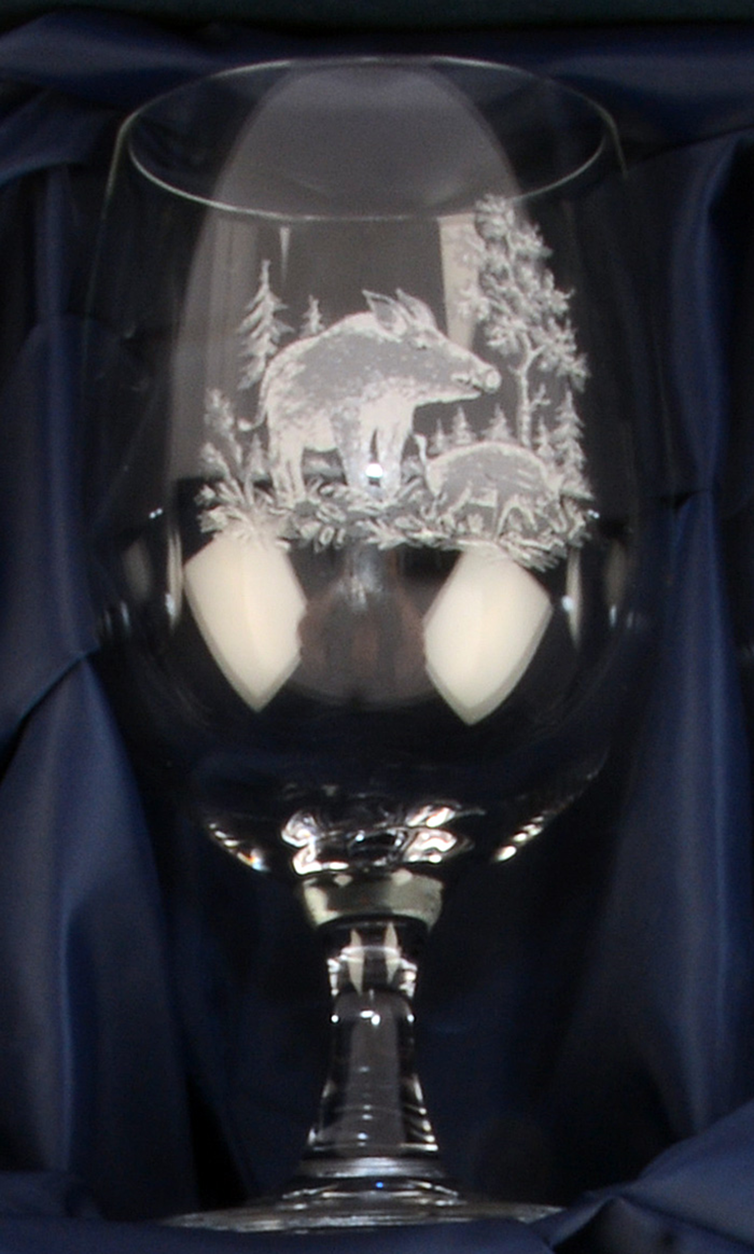 Weingläser Set - 6 Stück mit Jagdmotiven