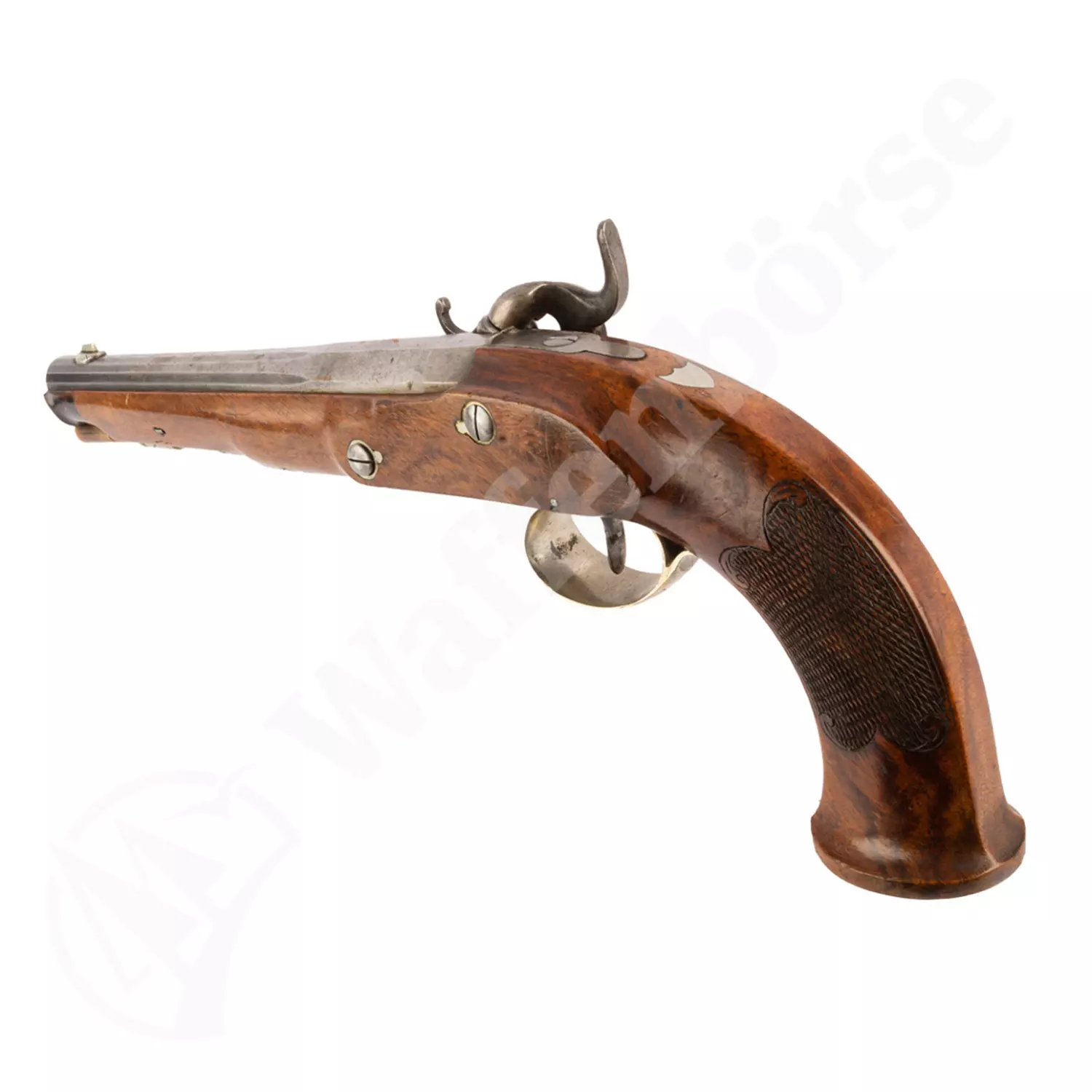 Deutsche Ehlich Perkussions - Duell - Pistole 12,5mm glatt