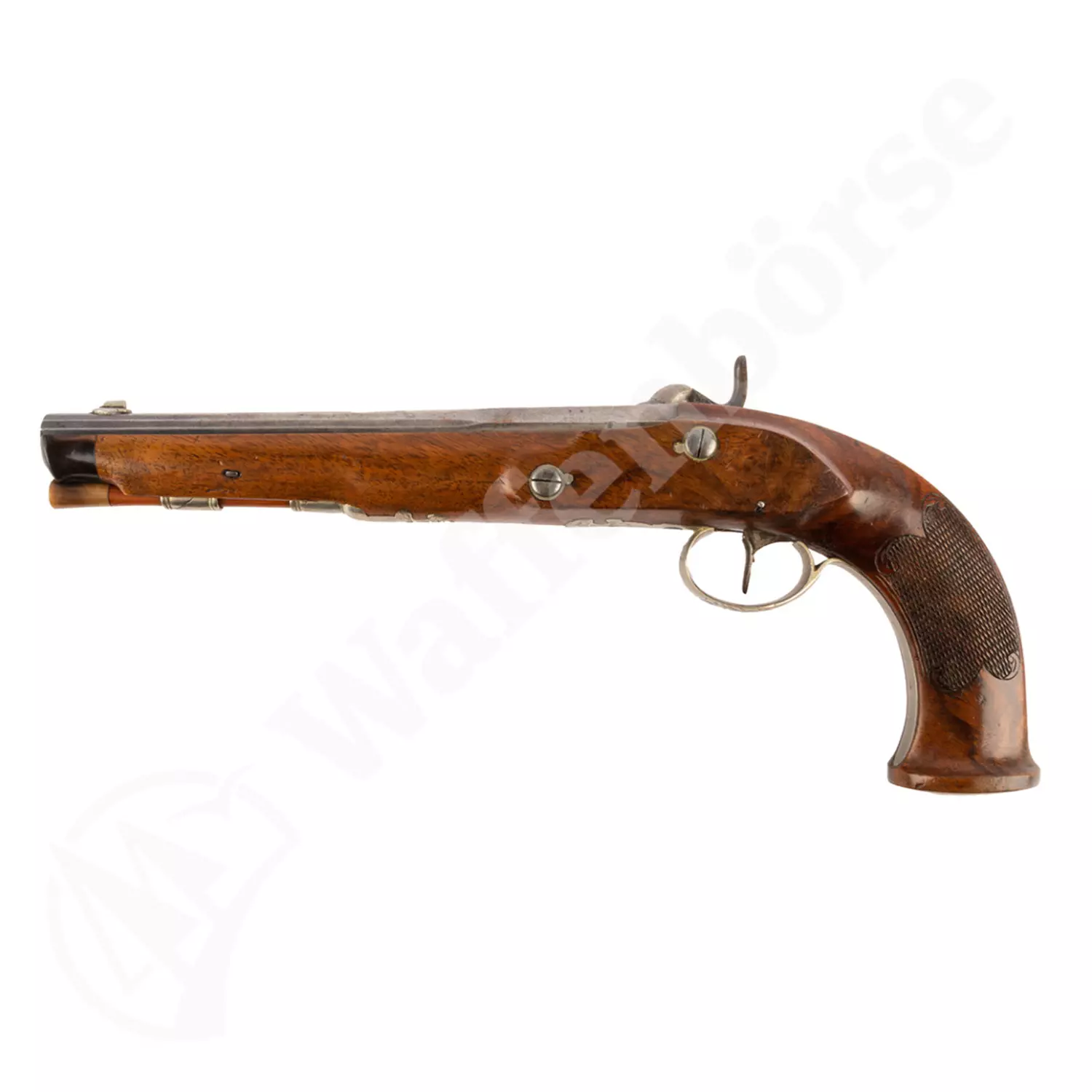 Deutsche Ehlich Perkussions - Duell - Pistole 12,5mm glatt