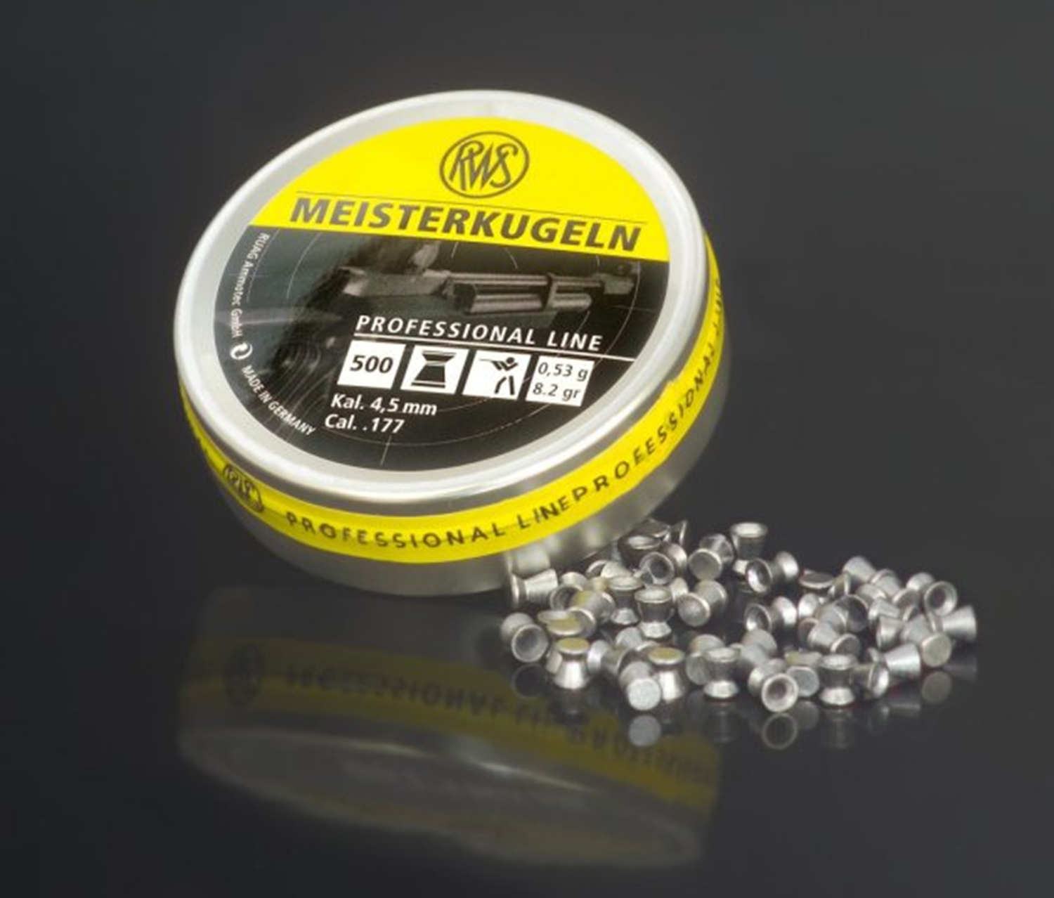 Luftgewehrkugeln Meisterkugeln Gelb Ø 4.50mm