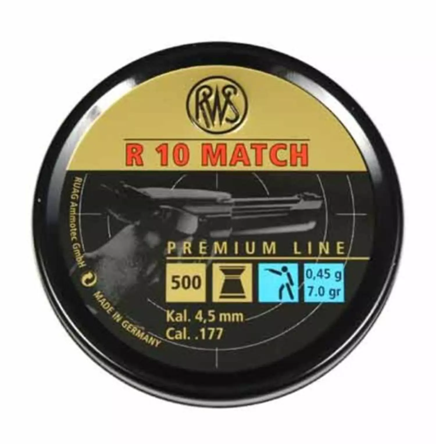 RWS Luftpistolenkugeln Premium Line R10, Ø 4.49mm LP