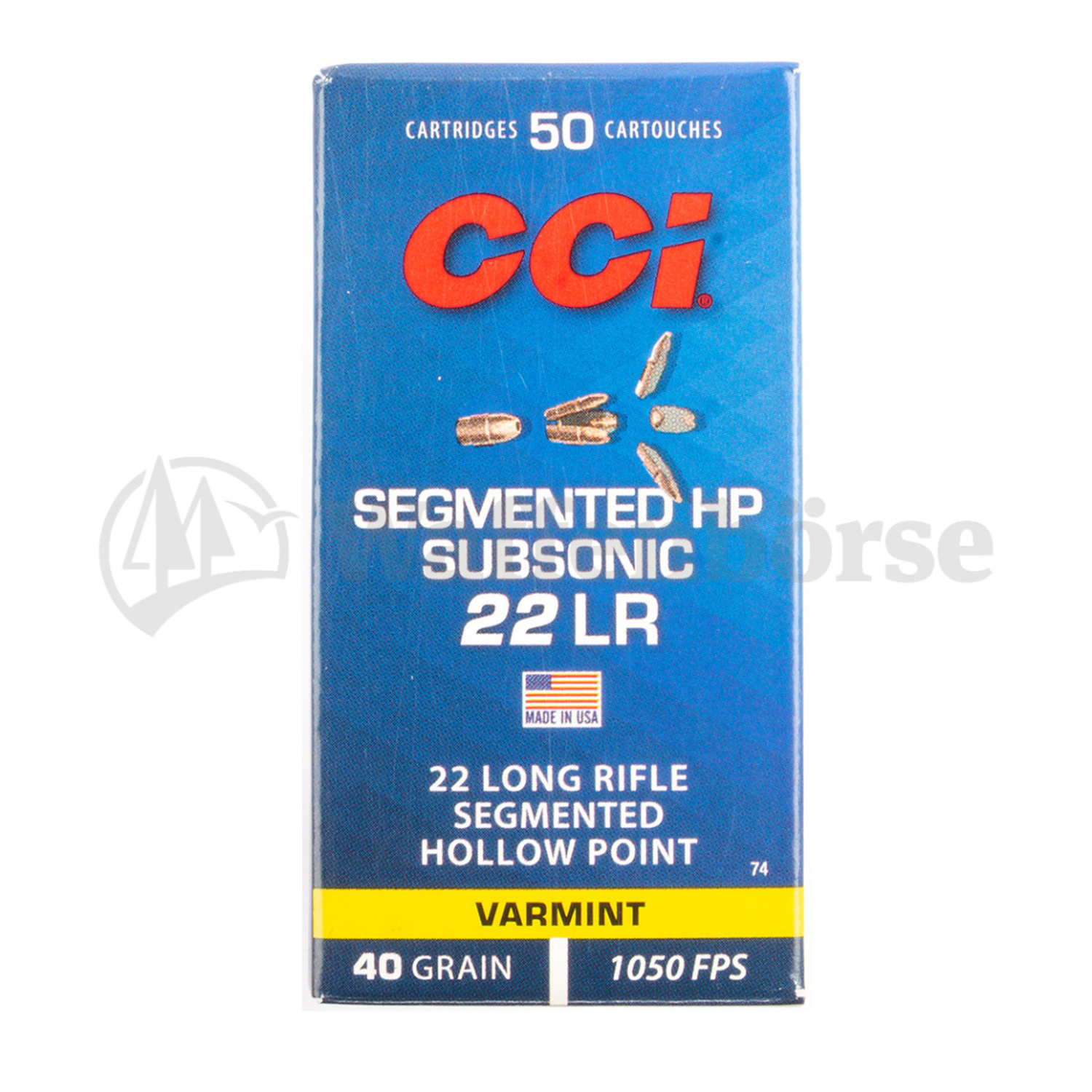 CCI Segmented HP Subsonic  .22lr  40grs