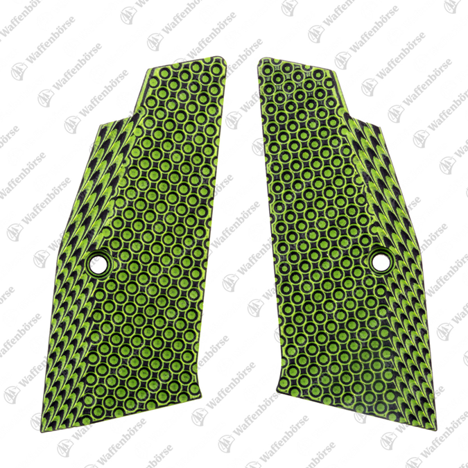 Phönix - Redback Griffschalen  G10 grün schwarz