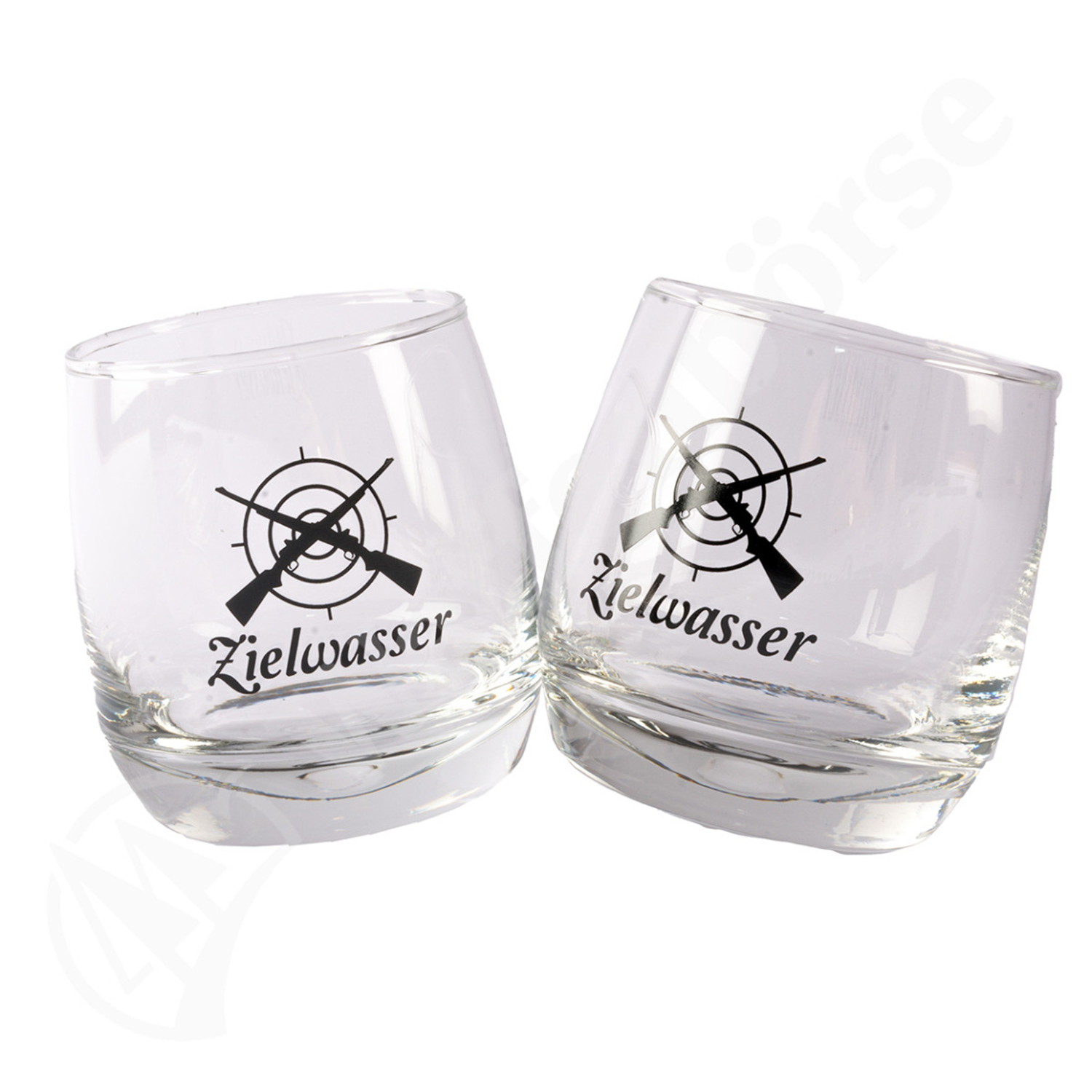 Geschenkset Wackelglas Zielwasser 27cl 2er Set