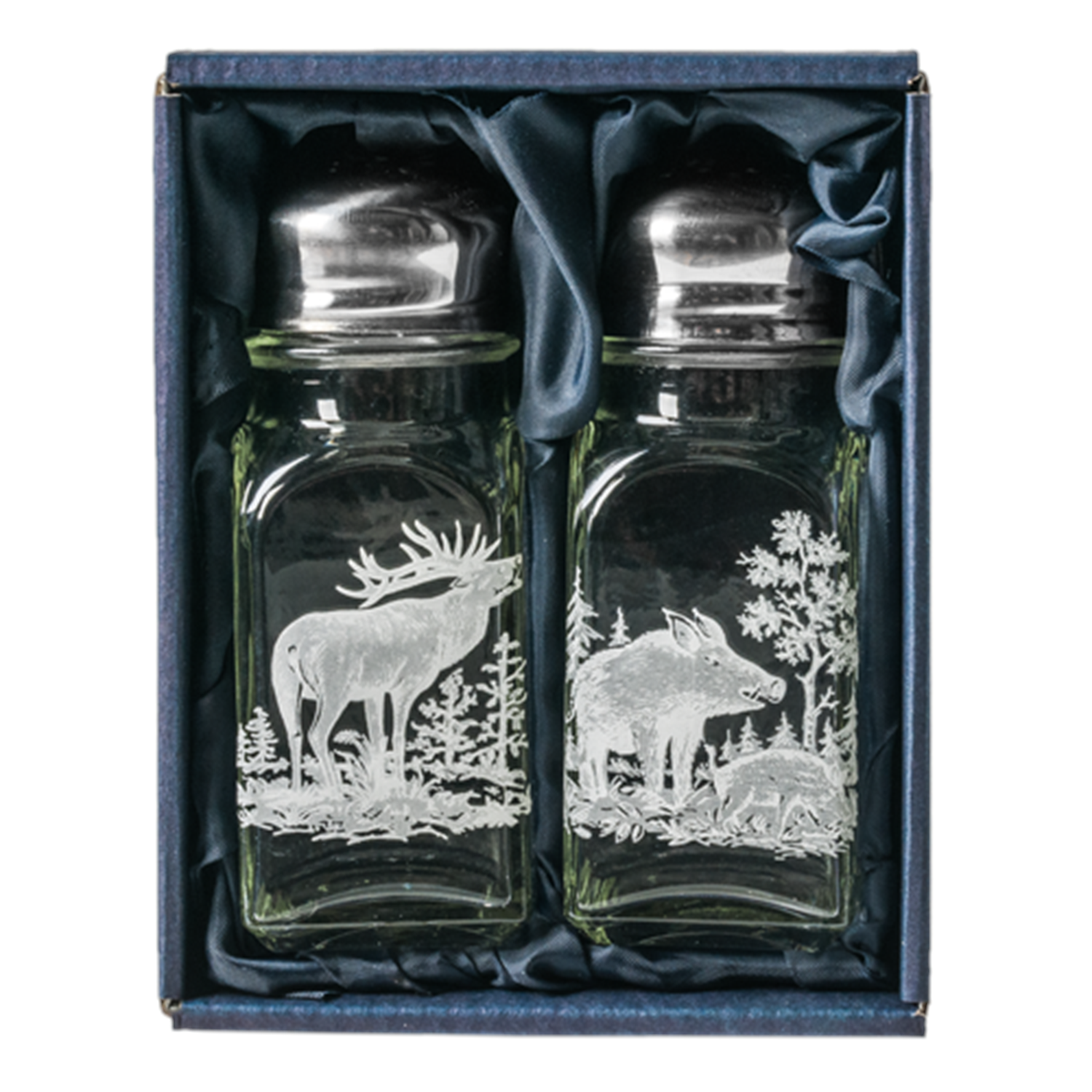 Menage Salz/Pfeffer 10 cm Jagddekor