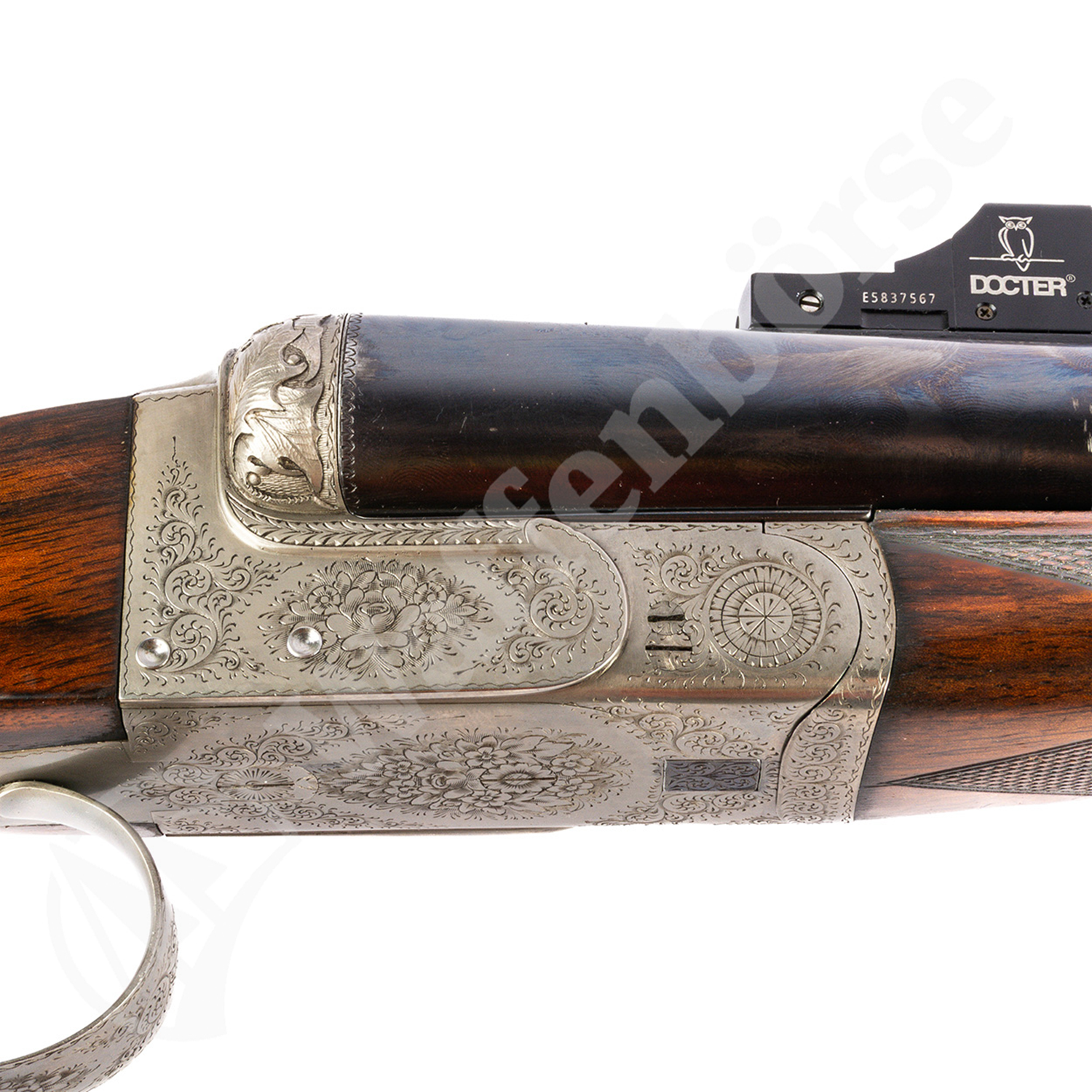 Belgische Doppelflinte mit Doctersight II 12/70